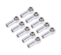 Bielle RC pour Axial 1/10 pour SCX10 pour Traxxas pour TRX4 D90 pour Tamiya Rotule Biellette Direction M4 10 Biellettes À Filetage CW Pièces pour Crawler RC(Silver)