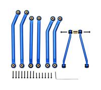 Bielle RC pour Axial pour SCX24 AXI00002 C10 pour JLU pour Bronco AXI00006 1/24 Kit Biellettes Châssis Métalliques À Garde Au Sol Élevée Pièces D'amélioration Crawler RC(Blue)