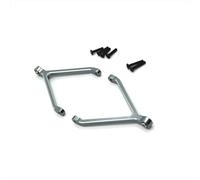 Bielle RC pour FMS 1/24 Xiaoqi pour FCX24 Amélioration Réajustement du Châssis Métallique Biellette Supérieure Fixe Usinée CNC Pièces Détachées Voitures RC(Gray)