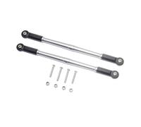 Bielle RC pour LOSI 1/10 pour Baja pour Rey Alliage D'aluminium Biellette Direction Supérieure Arrière Réglable Accessoires Pièces Détachées pour Voitures RC(Silver)