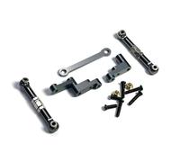 Bielle RC pour MJX pour Hyper Go 16207 16208 16209 16210 H16 H16BM 1/16 Voiture RC Pièces Métalliques Ensemble Biellette Direction(Gray)