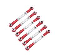 Bielle RC pour Redcat pour Traxxas 1/10 EPX pour HSP pour ZD pour Racing pour HPI Tendeur Biellette Direction Pièces pour Monster Truck Et pour Buggy(Red)