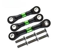 Bielle RC pour Tamiya pour TT-02 TT-02T Pièces De Rechange pour Voiture Télécommandée 1/10, 3, Biellettes Direction Et Servo-tiges(Green)