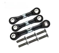 Bielle RC pour Tamiya pour TT-02 TT-02T pour TT02 TT02T 1/10 3 Pièces Biellettes Direction Servo Rechange D'amélioration pour Voiture RC(Gray)