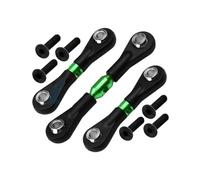 Bielle RC pour Tamiya pour TT02 TT02T Lot 3 Biellettes Direction Réglables Métal Amélioration pour Voiture RC Pièces Et Accessoires(Green)