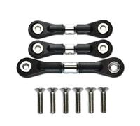 Bielle RC pour Tamiya pour TT02 TT02T Pièces Et Accessoires pour Mise À Niveau De Voiture Télécommandée 1/10 3 Biellettes Direction Servo(Silver)