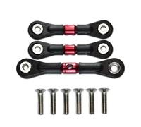 Bielle RC pour Tamiya pour TT02 TT02T Pièces Et Accessoires pour Mise À Niveau De Voiture Télécommandée 1/10 3 Biellettes Direction Servo(Red)