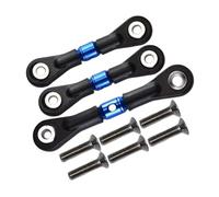 Bielle RC pour Tamiya pour TT02 TT02T pour TT01 TT01E TT01D 1/10 3 Biellettes Direction Réglables TT160 TT2160 Tiges Pièces Accessoires pour Voitures RC(Blue)