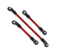 Bielle RC pour TRAXXAS 8140R pour TRX-4 pour TRX4 8140 1/10 Métal Biellette Direction 117mm 60mm 63mm Pièces Rechange Voiture/Camion Tout-Terrain Radiocommandé(Red)