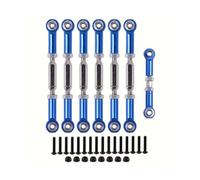 Bielle RC pour Traxxas Kit Mise À Niveau Direction RC 7 Pièces Réglable Accessoires pour Servo Biellettes Alliage D'aluminium(Blue)