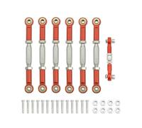Bielle RC pour Traxxas pour Slash 4x4 pour VXL 2WD pour Rustler pour Stampede pour Hoss 1/10 Kit Biellettes Carrossage Pièces Détachées pour Voitures RC(Red)