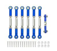 Bielle RC pour Traxxas pour Slash 4x4 pour VXL 2WD pour Rustler pour Stampede pour Hoss 1/10 Tendeurs Kit Biellettes Carrossage Pièces Détachées pour Voitures RC(Blue1)