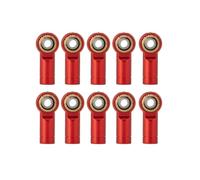 Bielle RC Pour TRX-4 Pour Axial Pour SCX10 Pour Tamiya CC01 1/10 Aluminium Biellette Direction À Rotule M3 CCW Modèle Réduit Voiture/camion RC(Red)