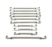 Bielle RC pour WLtoys 104006 104010 104020 104026 1/10 Amélioration Métal Biellette Direction Complète Voiture Télécommandée Pièces Accessoires Modification(Silver)