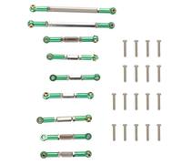 Bielles de Direction RC, Métal Durable Jeu de 9 Tiges de Liaison avec Vis pour Pièces Upgrades Voiture Modélisme, for Passionnés de Courses et Réparations de Modèles RC