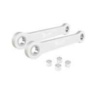 Biellette de Suspension arrière réglable Kit de Liaisons d'abaissement pour Coussin de Suspension arrière de Moto Tenere 700 XTZ690 XTZ 690 Usiné CNC Kit de Liaison(Silver)