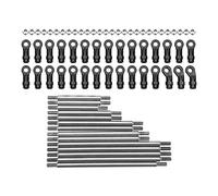 Biellette de traction en métal RC avec jeu de boules d'extrémité, tiges en acier inoxydable durables pour voiture Traxxas TRX6 G63 6WD 1/10 RC