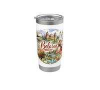 Biélorussie, Europe, frontière russe Gobelet isotherme en acier inoxydable double paroi