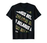 Biélorussie Motif Camouflage Vert T-Shirt