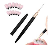 Bien Brosses à Ongles - Outil De Peinture Pour Ongles, Brosse En Lin, Brosse À Ongles Fine Brosse À Ongles | Revêtement De Ongles Et Facile À Tenir Mince Pour La Conception De Conception De Pe