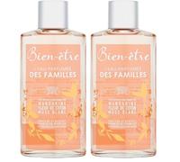 Bien-être - Eau Parfumée Des Familles Aux Notes Parfumées De Mandarine/Fleur De Coton Musc Blanc - 250 ml (Lot de 2)
