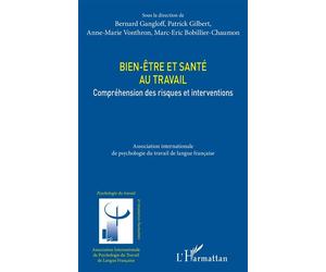 Bien-être et santé au travail Compréhension des risques et interventions - Bernard Gangloff - L'harmattan - broché - Essai