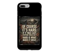 Bien sûr, C'est Difficile si c'était Facile, Tout Le Monde Le ferait du Grain Coque pour iPhone 7 Plus/8 Plus