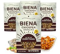 Biena Snacks croustillants de pois chiches rôtis, Lil' Bit of Everything, collations riches en protéines, collations riches en fibres, sans gluten, à base de légumes, sans OGM, collations saines pour