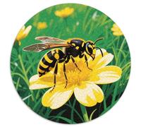 Bienen 1000 Teile Puzzle Insekten Rund Puzzle Geeignet AB 12 Jahren Pädagogisches Für Erwachsene Kinder Buntes Tier Geschenke 1000pcs (67.5x67.5cm)