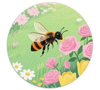 Bienen Mit 1000 Teilen Puzzle Insekten Circular Puzzle Für Erwachsene Und Kinder Pädagogisches Für Erwachsene Kinder Buntes Tier Geschenke 1000pcs (67.5x67.5cm)