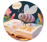 Bienen Mit 1000 Teilen Puzzle Insekten Circular Puzzles Für Erwachsene Und Kinder Pädagogisches Für Erwachsene Kinder Buntes Tier Geschenke 1000pcs (67.5x67.5cm)