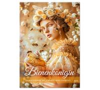 Bienenkönigin - Goldene Harmonie von Schönheit, Honig und Bienen (Wandkalender 2026 DIN A2 hoch), CALVENDO Monatskalender: Ein Kalender, der Frauen in ... und Strahlkraft von Honig und Bienen zeigt