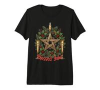 Bienheureux Noël, Solstice d'hiver, Noël et Wicca T-Shirt Haut de Gamme