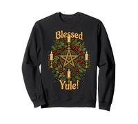 Bienheureux Noël, Solstice d'hiver, Noël, Wiccan Sweatshirt