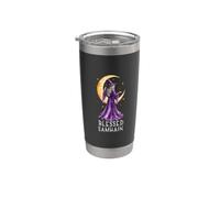 Bienheureux Samhain Wicca, sorcière wiccane, gaélique, Halloween Gobelet isotherme en acier inoxydable double paroi