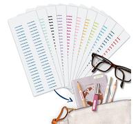 Bienmarquer - Étiquettes Autocollantes Personnalisées -Taille XS - 2x0,4 cm - Parfaites pour Petits Objets (Clé USB, Lunettes)-Résistent au lave-vaisselle et micro-ondes - 48 Étiquettes (Fond Blanc)
