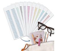 Bienmarquer - Étiquettes Autocollantes Personnalisées -Taille XS - 2x0,4 cm - Parfaites pour Petits Objets (Clé USB, Lunettes)-Résistent au lave-vaisselle et micro-ondes - 48 Étiquettes -(Transparent)