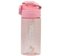 BIENMARQUER - Gourde Personnalisable pour Enfant avec Paille - Convient pour l'Ecole Primaire et Maternelle - Gourde avec Bouchon Anti-Fuite - Résistante au lave-vaisselle - 450mL (Rose Clair)