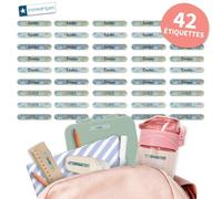 Bienmarquer - Mini Autocollants Objets Tendance à personnaliser avec le prénom. Parfait pour identifier de petits objets. Résistent au micro-ondes et au lave-vaisselle. (Voitures, 42)