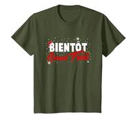Bientôt Grand Frère Annonce de Grossesse Noel T-Shirt, Enfant, Olive, 2 Ans