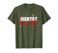 Bientôt Grand Frère Annonce de Grossesse Noel T-Shirt, Homme, Olive, S