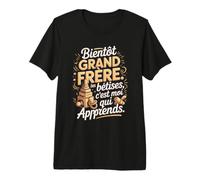 Bientôt Grand Frère Bêtises C'est Moi Qui Apprends T-Shirt Haut de Gamme