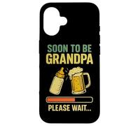 Bientôt grand-père, attendez une annonce amusante pour votre bébé Coque pour iPhone 16