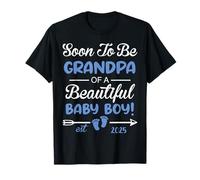 Bientôt Grand-père de Beautiful Baby Boy Reveal T-Shirt