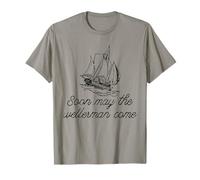 Bientôt mai The Wellerman Arrive sur Ocean Retro Sea Shanties T-Shirt