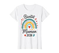 Bientôt Maman 2026 Future Mère Drôle Annonce De Grossesse T-Shirt