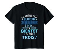 Bientôt on Sera Trois Annonce Bébé Grossesse Humour T-Shirt
