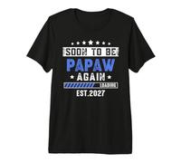 Bientôt Papa, C'est la première Fois qu'il Sera Papa en 2027 T-Shirt Haut de Gamme