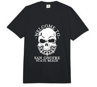 Bienvenue à la Plage de l'État de San Onofre Comfort Colors Adult Heavyweight T-Shirt