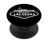 Bienvenue à Las Vegas Nevada NV Retro Sign PopSockets Support et Grip pour Smartphones et Tablettes